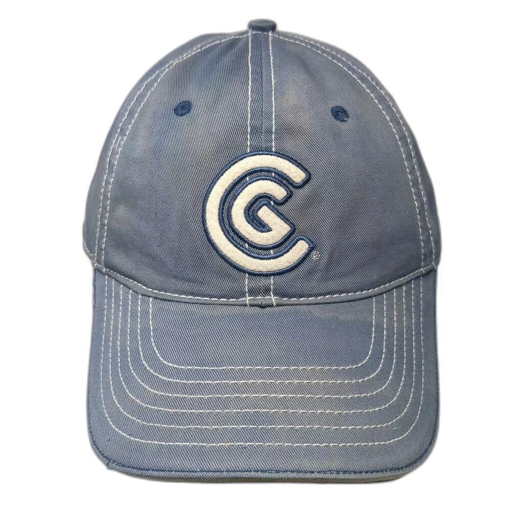 Cleveland Golf Baseball Cap Blue White Slideback Hat OS Contrast Stitching
